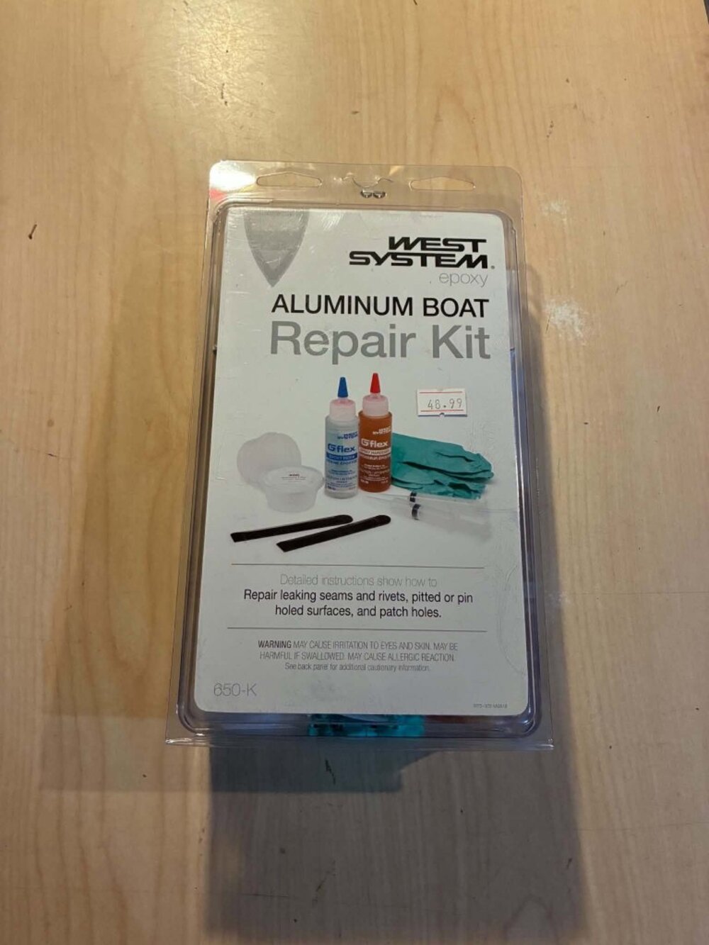 PONTOON BOAT REPAIR KIT 650-K ALUMINUM BOAT WEST SYSTEM shelf 2